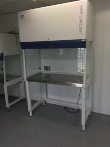 Offered for sale a used ductless fumehood, the ESCO Ascent Max. The former demosystem is offered at a sharp price.