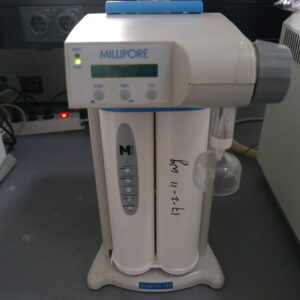 For sale a used ultrapure water purification system Millipore simplicity 185. The system was tested in our laboratory and is in a good state. Price 350 €