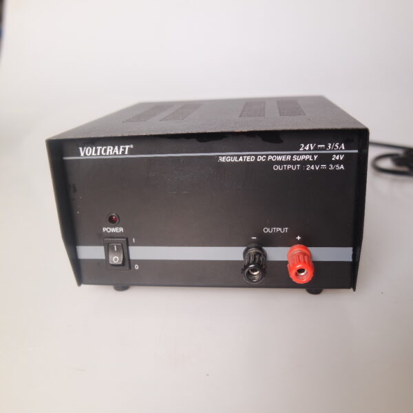 1221- Used Voltcraft regulated dc power supply 24V-3/5A
