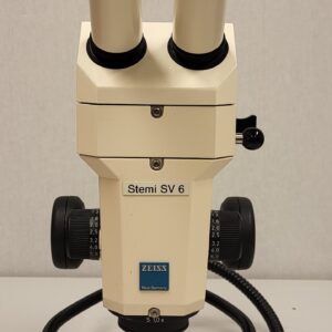 1666 - Used Zeiss stereomicroscope Stemi SV6 with 2x light guide
