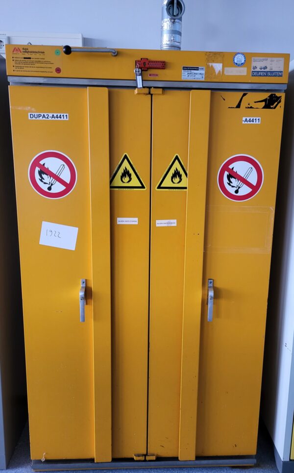 Used Dupa chemical storage cabinet
