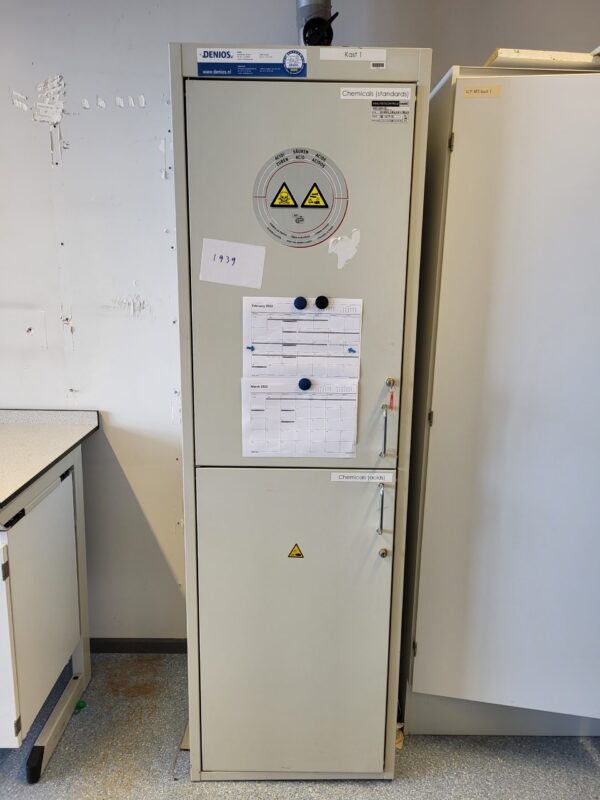 Used Asecos safety storage cabinet for acids and bases