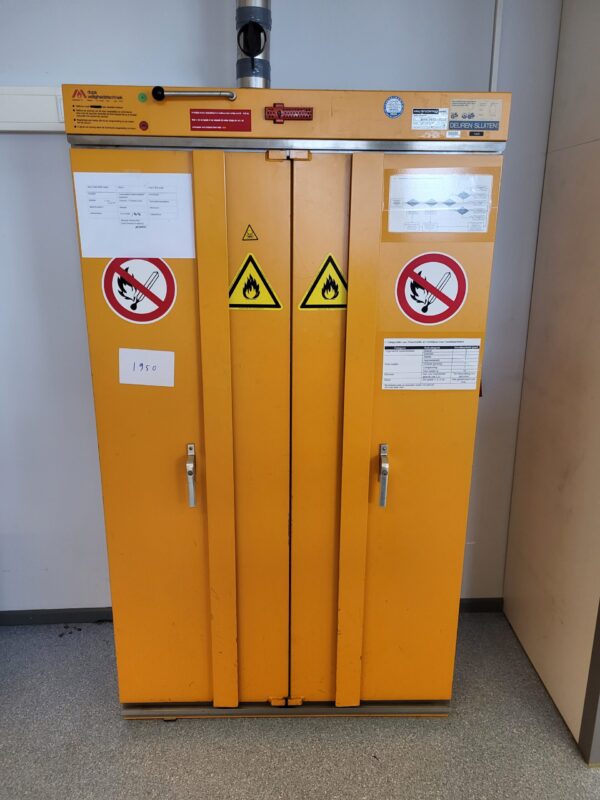 Used Dupa chemical storage cabinet