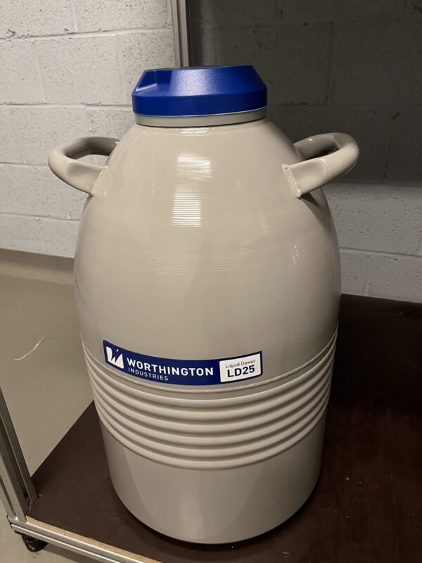 As new Worthington LD25 liquid nitrogen dewars