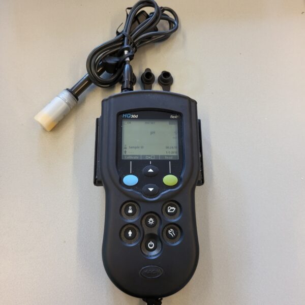 Used Hach HQ 30D portable multimeter for pH, conductivity and oxygen