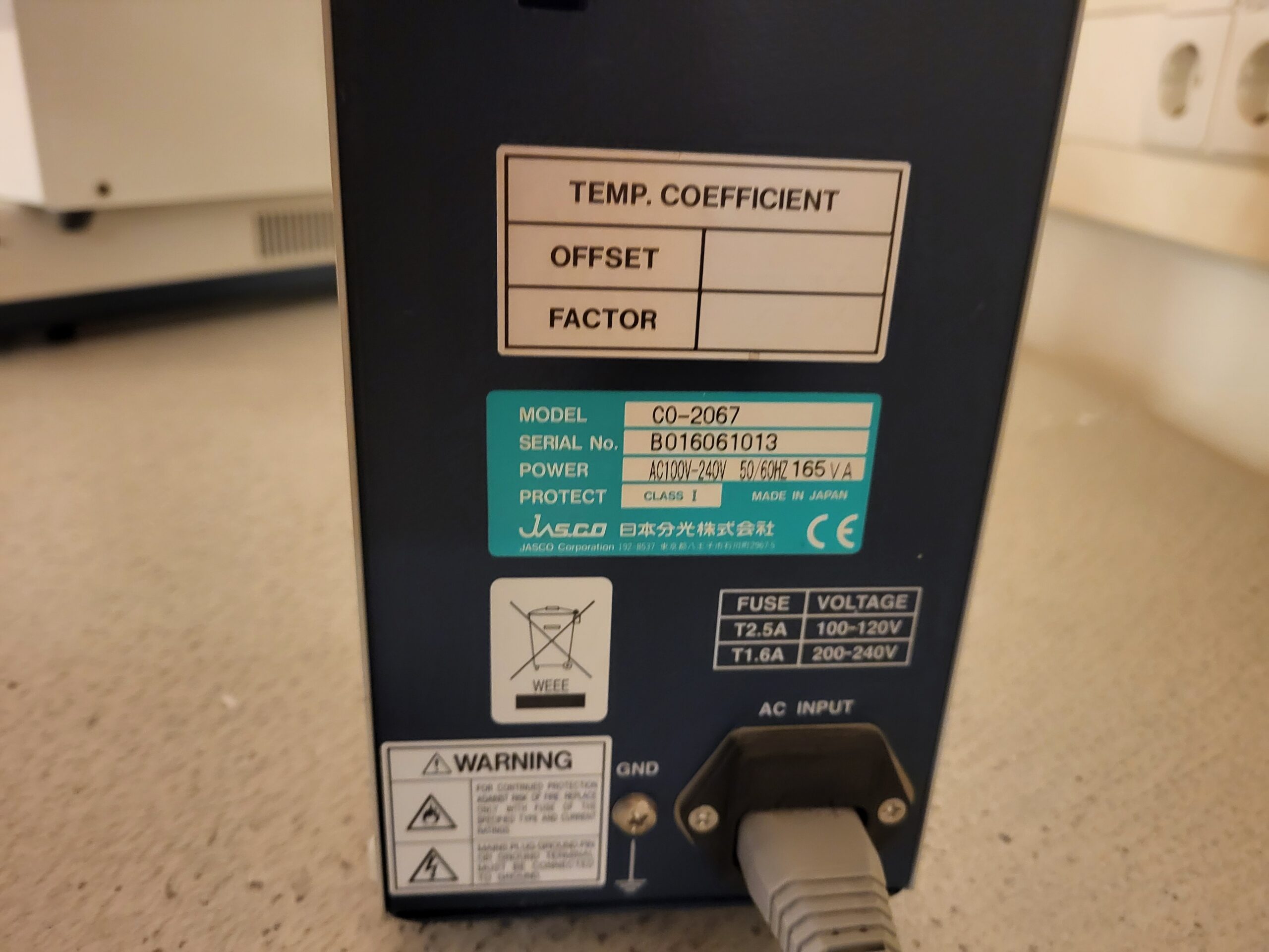 2553 - Used Jasco CO-2067 HPLC column oven/cooler - Image 3