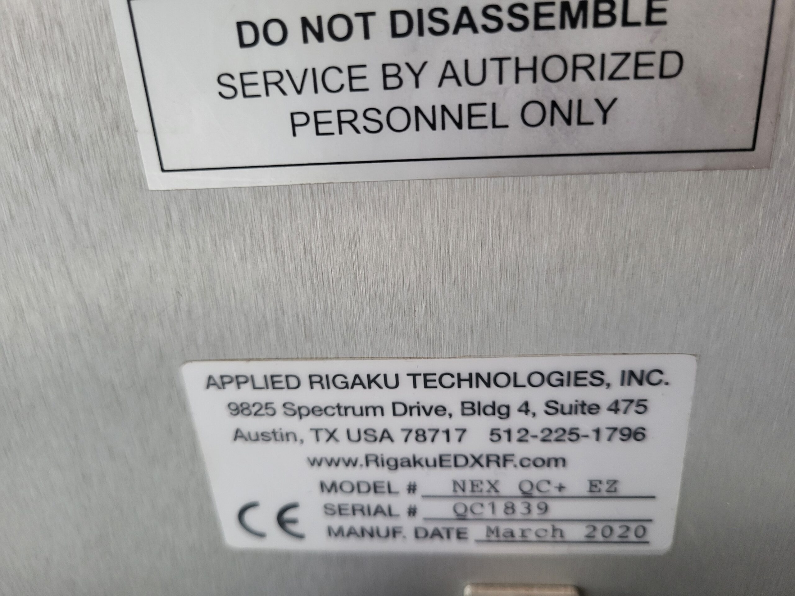Used Rigaku NEX QC+ EZ EDXRF Analyzer for Parts/Repair - Image 3
