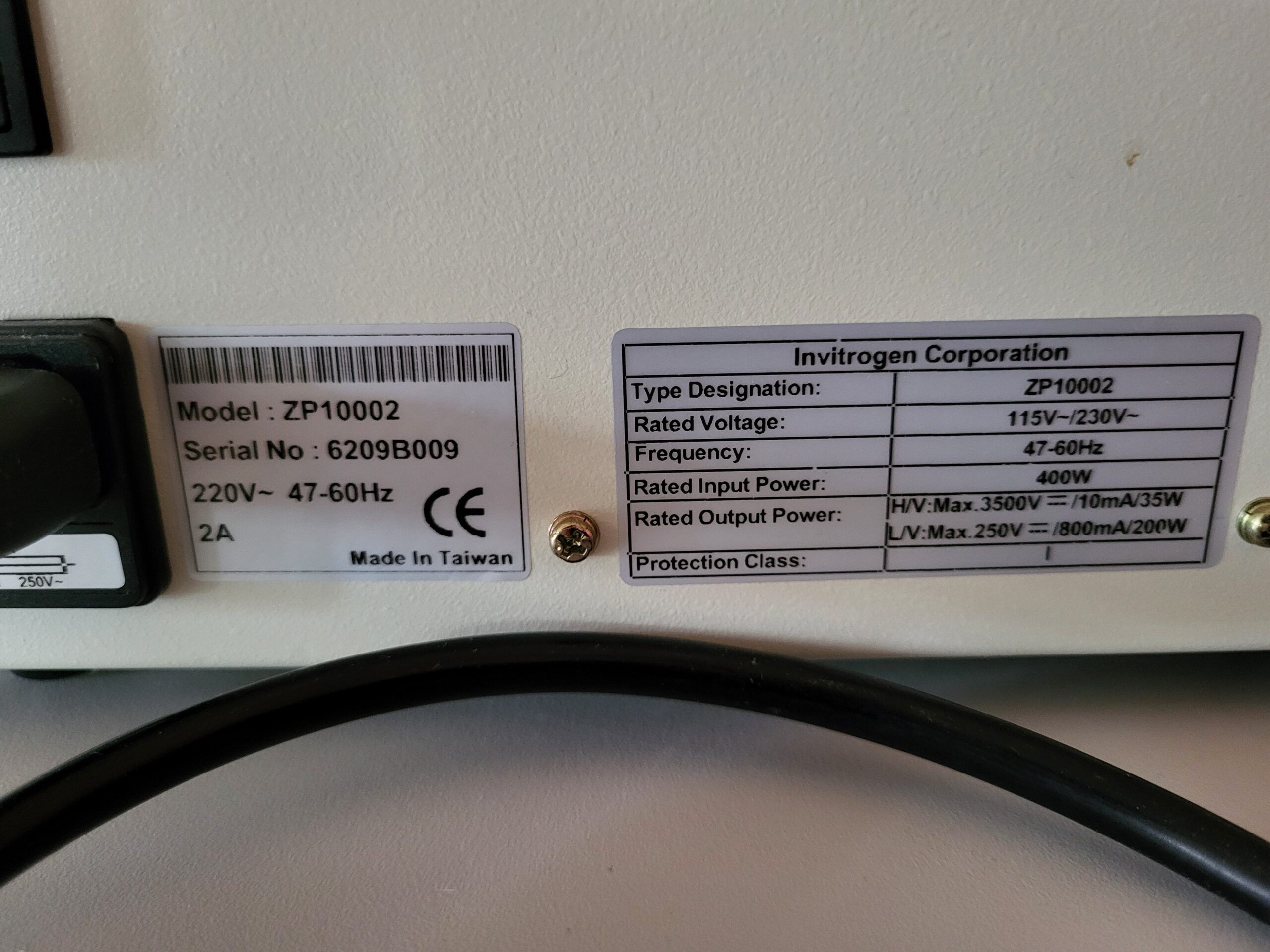 2508 - Used Invitrogen Dual Power Electrophoresis Power Supply - Image 4